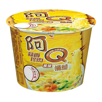 【阿 Q】蒜香珍肉風味桶麵（12 入 / 箱）