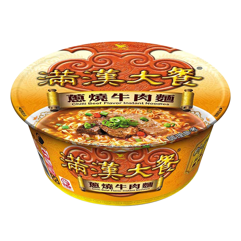 【滿漢大餐】蔥燒牛肉麵 - 碗裝（6 碗 / 箱）