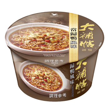【大補帖】當歸鴨風味細麵 - 碗裝（12 入 / 箱）