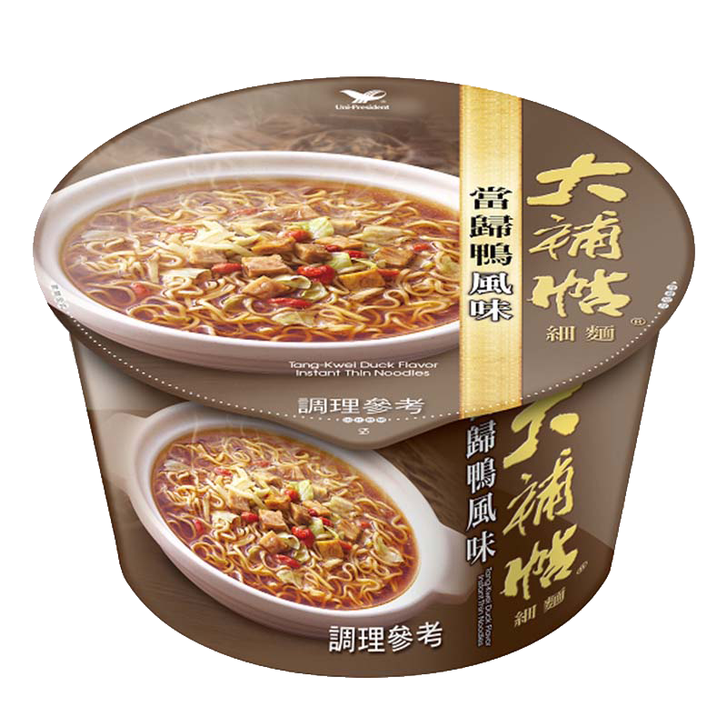 【大補帖】當歸鴨風味細麵 - 碗裝（12 入 / 箱）